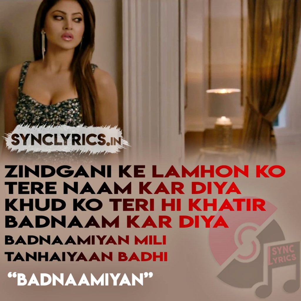 badnaamiyan lyrics images